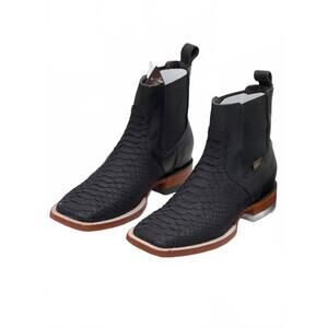 NEW CAVAL women's botin exotico python boot in black genuine python
